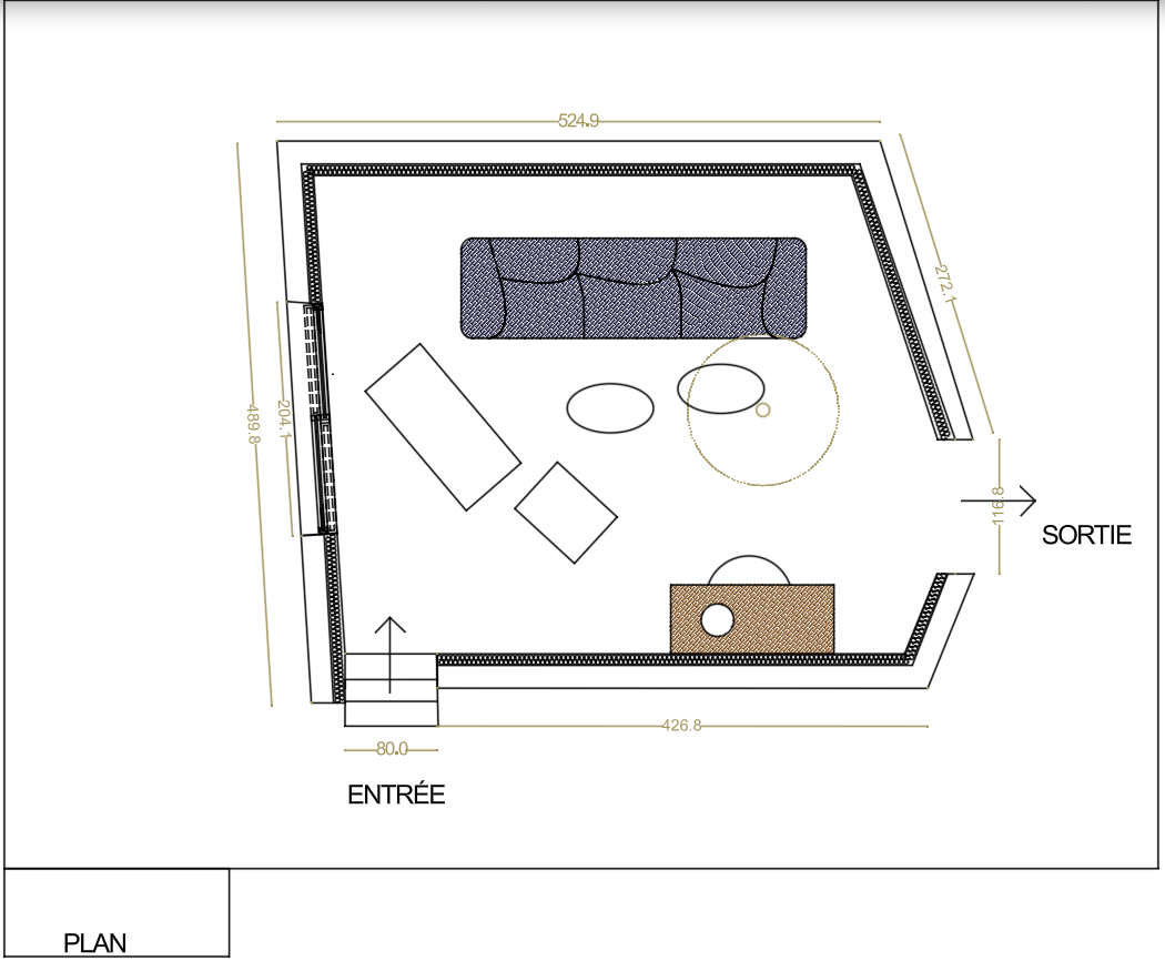 Plan 2D d'aménagement